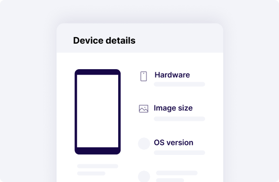 bug tracking tool Exact device configuration